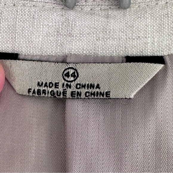 100% Linen Boyfriend Blazer Jacket - Picture 12 of 14